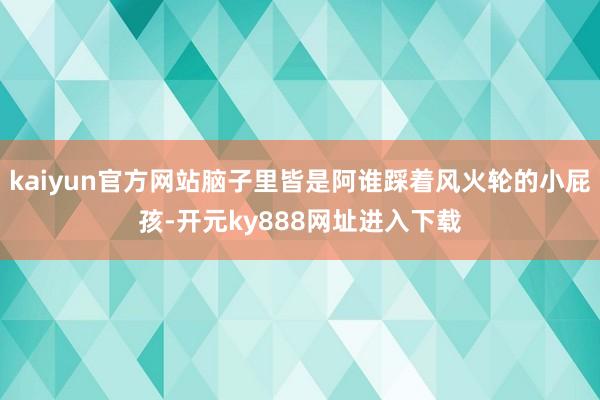 kaiyun官方网站脑子里皆是阿谁踩着风火轮的小屁孩-开元ky888网址进入下载
