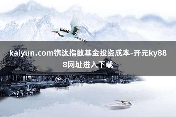 kaiyun.com镌汰指数基金投资成本-开元ky888网址进入下载
