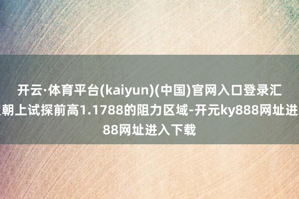 开云·体育平台(kaiyun)(中国)官网入口登录汇价有望朝上试探前高1.1788的阻力区域-开元ky888网址进入下载