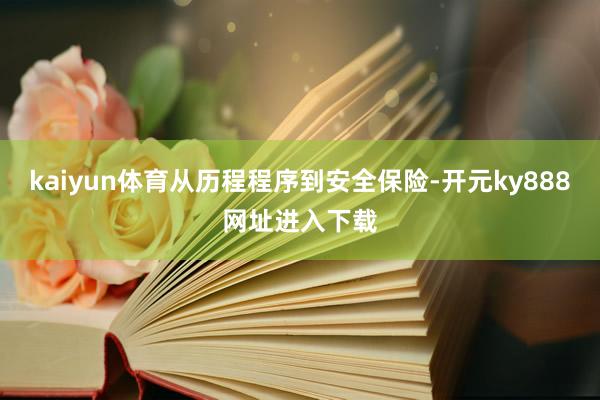 kaiyun体育从历程程序到安全保险-开元ky888网址进入下载